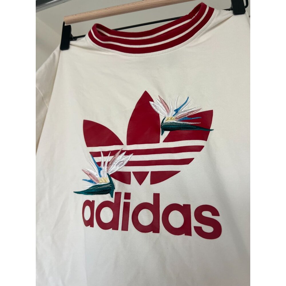 Adidas x Thebe Magugu bird of paradise Loose-Fit Embroidered T-Shirt xsmall - Picture 3 of 8